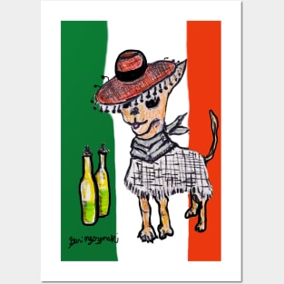 Cinco de Mayo Chihuahua  Edition Posters and Art